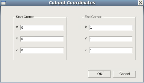 Cuboid Coordinates dialog box