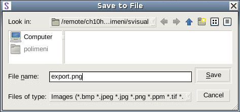 Save to File dialog box